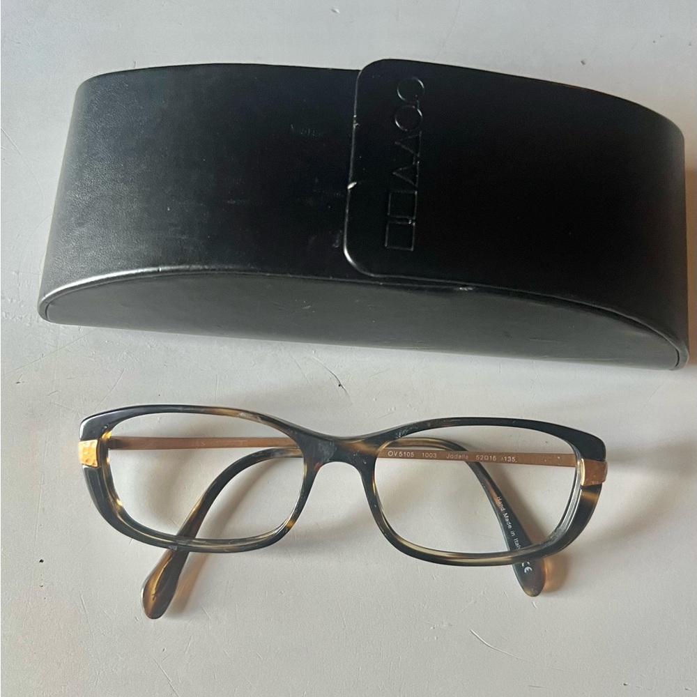Oliver Peoples Eyeglasses Frames OV 5105 1003 Jodelle Brown Gold 52-16-135